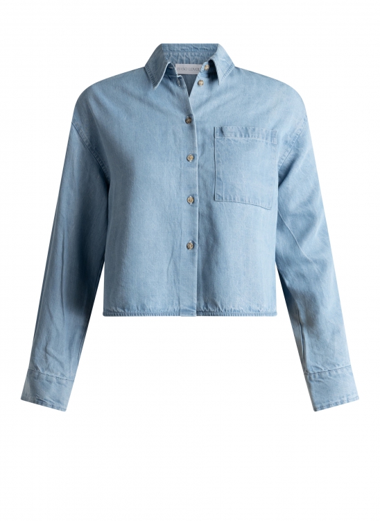 Blouse Bea Denim van Base Level | maat 36 t/m 48 - Image 2