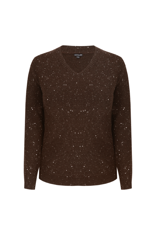 Mirabella Knit Pullover Dark Earth van Exxcellent | maat 42 t/m 52 - Image 2